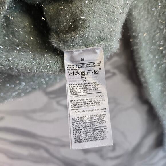 Old Navy Sparkly Mint Green Pullover Sweater Women's Size M - Picture 6 of 10